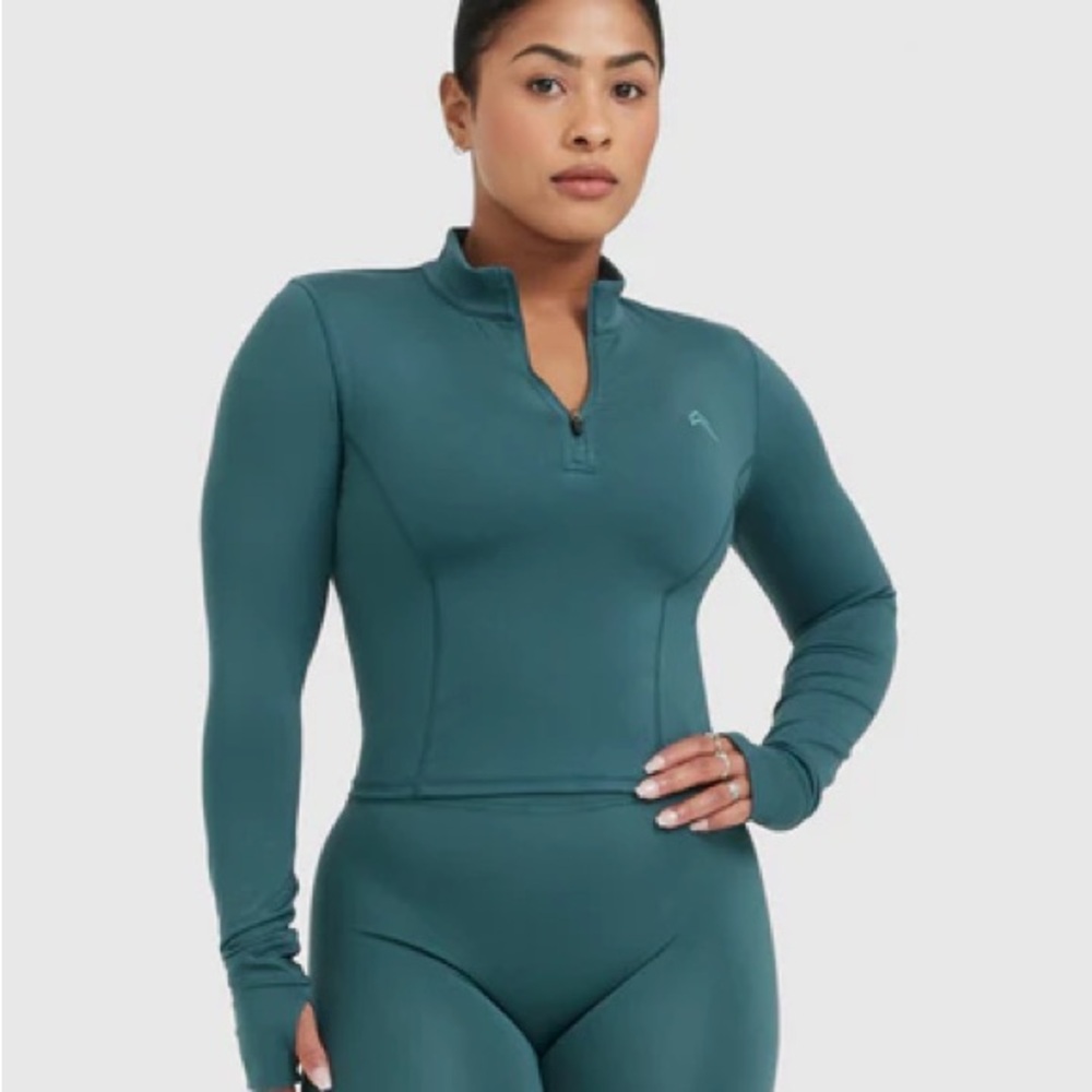 Oner Active Timeless Half-Zip Mid LS in Marine Teal | XXL | 2XL